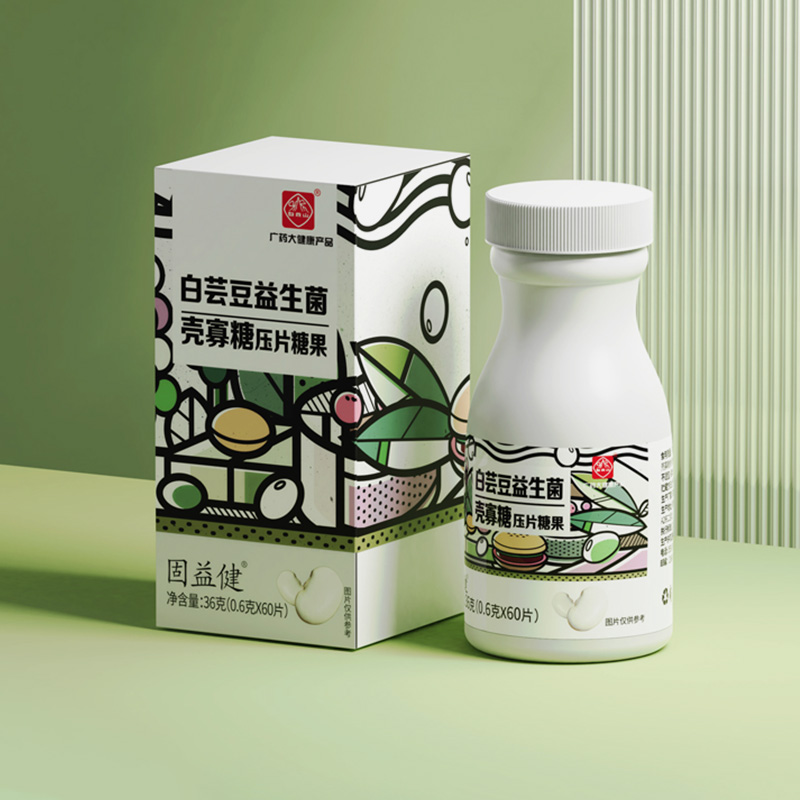 白芸豆益生菌壳寡糖压片糖果